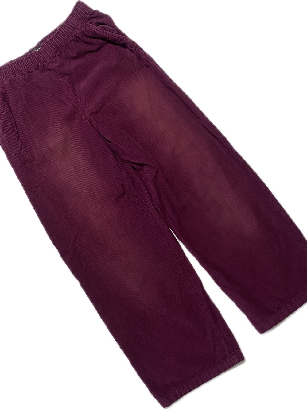 Urban Outfitters Wide-Leg Corduroy Pants in Plum